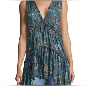 Free People Haze boho printed tunic small